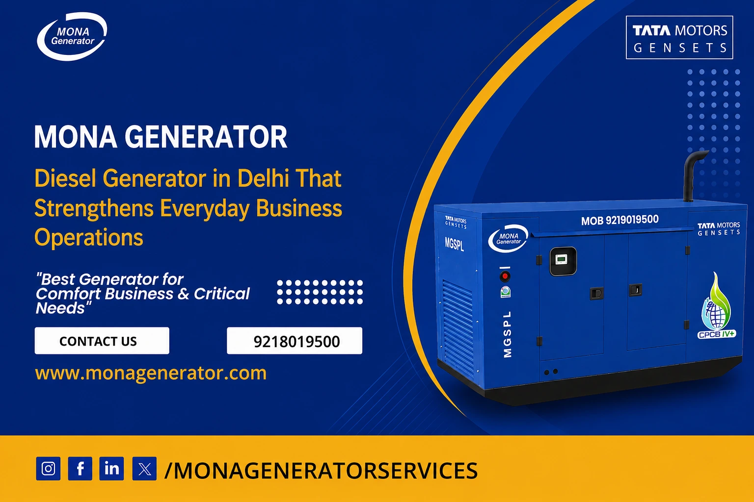 Diesel Generator in Delhi That Strengthens Everyday Business Operations